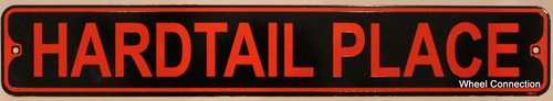 Metal street sign hardtail - metal,
