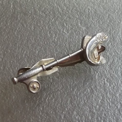 Tie clasp clip retro 1950s - clasp,