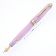 NAKAYA Fountain Pen Handmade Writer Portable Black Ebonite Nib SF 14K