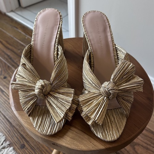 Loeffler randall gold pleated - gold,