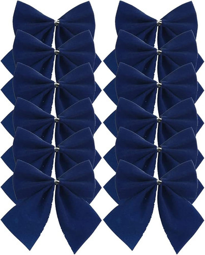 Navy blue bows - 12,