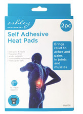 2x Heat Pads Self Adhesive Pack Muscle Back Joint Pains Relief Instant 8 Hours