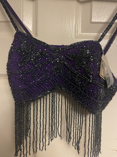 Jordash purple beaded floral