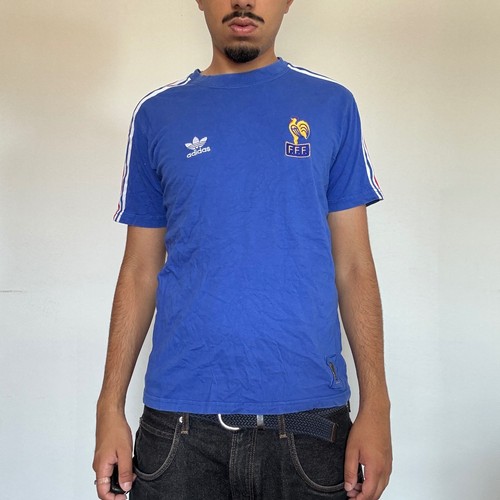 Vintage france blue adidas - france,