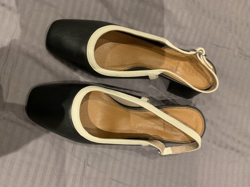 Blue and cream shoe size - and,