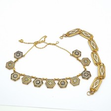 Damascene Style Necklace &