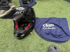 Arai MX-V Motocross Helmet Plain Black  MX Off Road Enduro Adventure Quad ATV