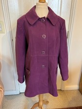 Faux Wool PURPLE Winter Jacket
