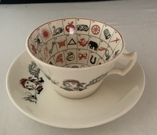 Retro, The Romany  Fortune Telling Tea Cup & Saucer Reg. No. Made in England