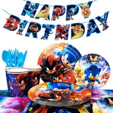 118Pcs Sonic Party Supplies
