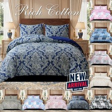 3 Piece Duvet Quilt Cover