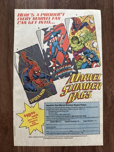 1991 marvel slumber sleeping - 1991,