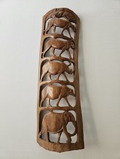Hand Carved Wooden African Big 5 Animals Sculpture