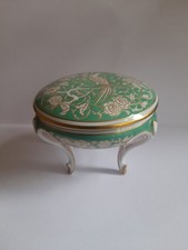 Antique Rosenthal Bavaria Gilded Porcelain Footed Bowl & Lid - Date 1922 