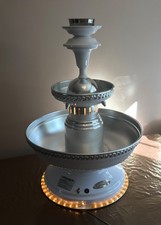 Apex Drinks Fountain, silver anodised aluminium beverage fountain. 
