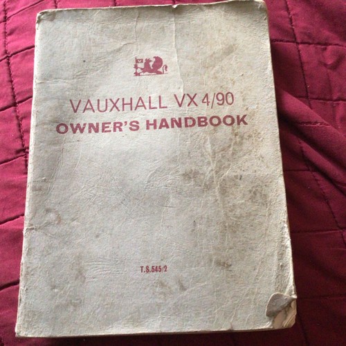 Vauxhall vx490 handbook 1962 - vauxhall,