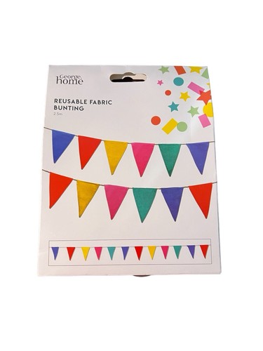 Reusable fabric bunting - reusable,