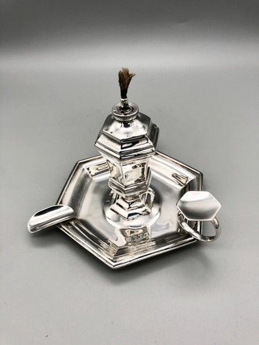 Art deco sterling silver table - silver,