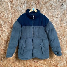 Eisennegger Men’s Grey and Blue Fleece Lined Puffer Style Jacket (Size M)