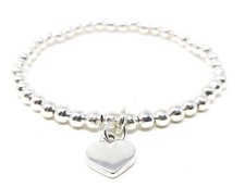 Silver Colour Beaded Stackable