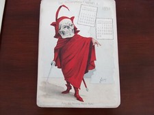 Antikamnia `Skeleton` Victorian Original Medical Calendar Advertising 1898