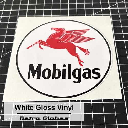 Mobilgas printed vinyl sticker - mobilgas,