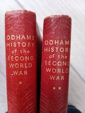 Odhams History of the Second World War, two volume set 1951 Hardback