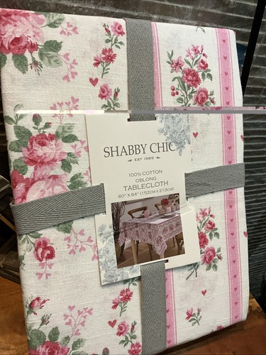 Shabby chic tablecloth - shabby,