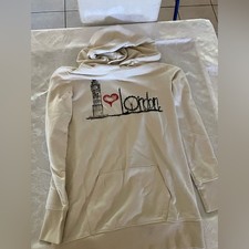 I Love London Cream Hoodie no