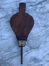 Antique Fire Bellows Oak Victorian Large farmhouse country house 