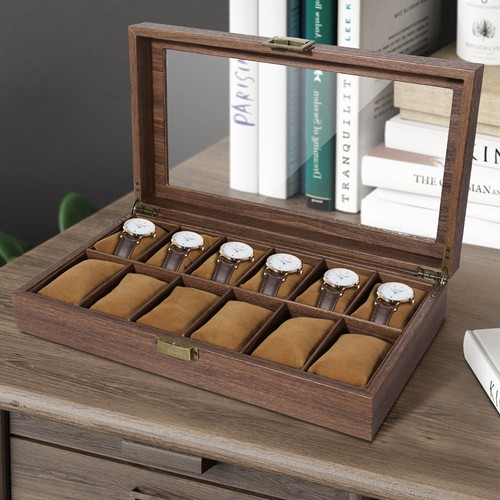 Slots wooden watch box - wooden,