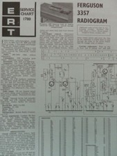 Ferguson 2 Wave Radiogram Model 3357 Service manual