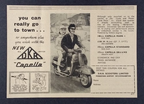 1961 dkr capella scooter - 1961,