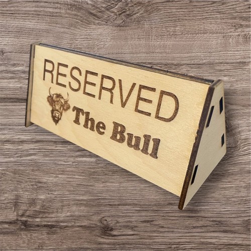Personalised reserved table - personalised, reserved/table