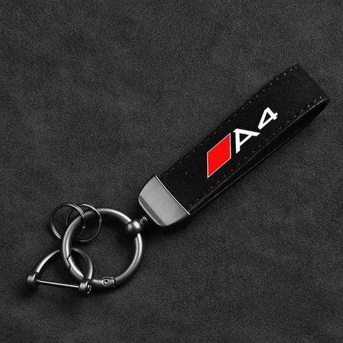 Custom suede car keychain - custom,