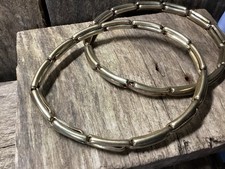 Vintage Regnum Sleeve Holder Shirt Garter Armbands Gold Tone Stretch