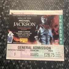 Michael Jackson  ticket