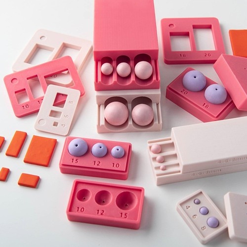 Soft clay bead mold - clay, tool