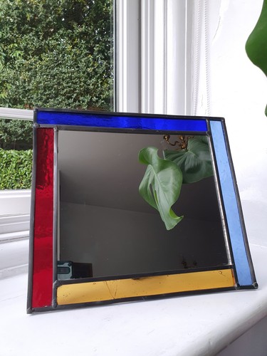 Vintage square stained glass - vintage,