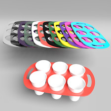 Plastic Vending Cup Drinks Carrier Tray Coffee Tea Caddy Holder All Inclusive