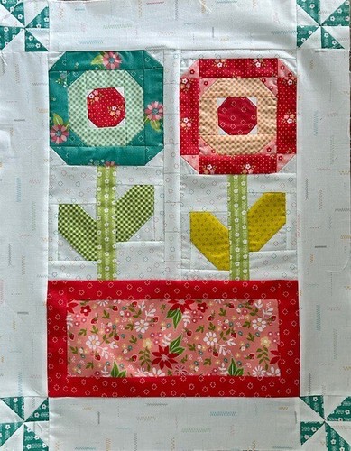 Flower land quilt kit - flower,
