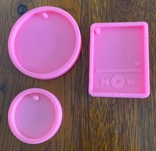 X3 Resin Silicone Keyring/Xmas Decoration Moulds  - Excellent Condition