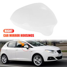 Right White Rearview Wing