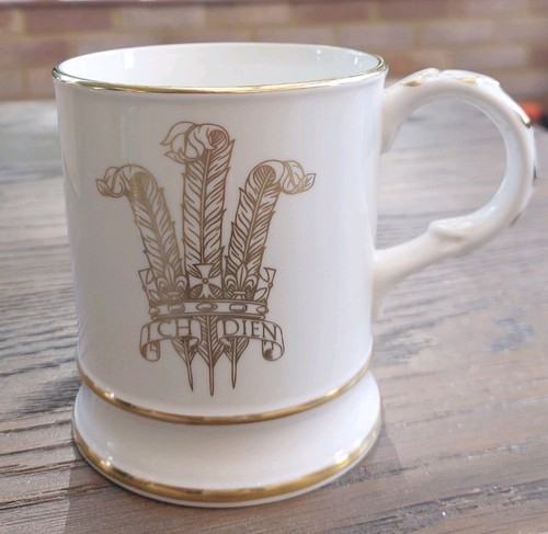 Coalport tankard white gold - white,