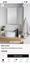 New John Lewis Single Bathroom