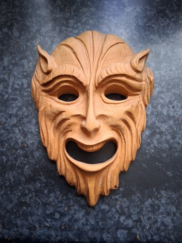 Carved wooden mask the - mask, of