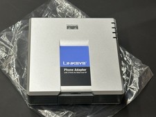 Linksys PAP2T VOIP Gateway 2 Ports Internet Phone Voice Adapter SIP RJ45 Cable