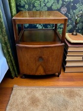 Antique Bedside Table Nightstand Vintage Retro Furniture Art Deco Style