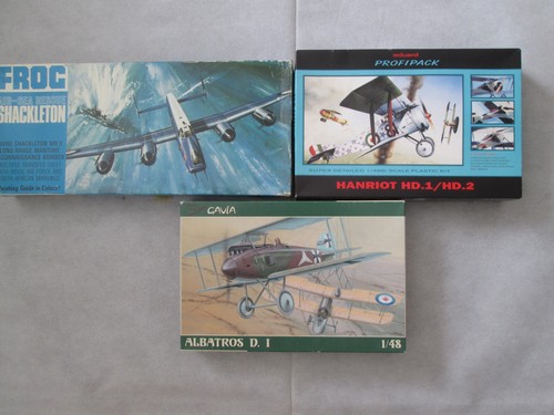 Three model aircraft boxed - , and