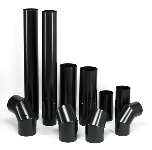 Inch black stove flue - 6, pipe